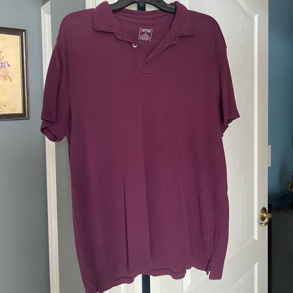 Apt 9 Maroonish short sleeve Polo barely worn like new, XL
